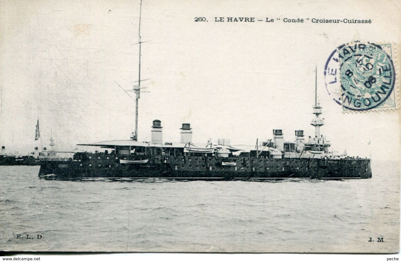 N°66952 -cpa Le "Condé"  Croiseur Cuirassé - Guerre