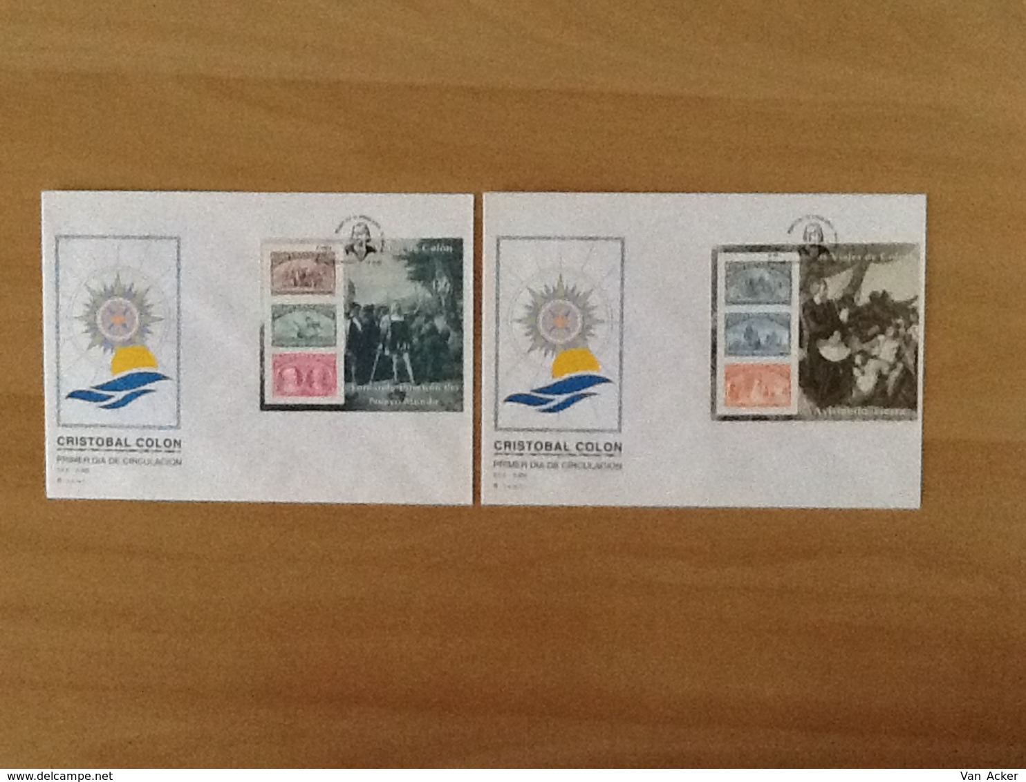 FDC Spain Blocks Mi. 45/50 - FDC