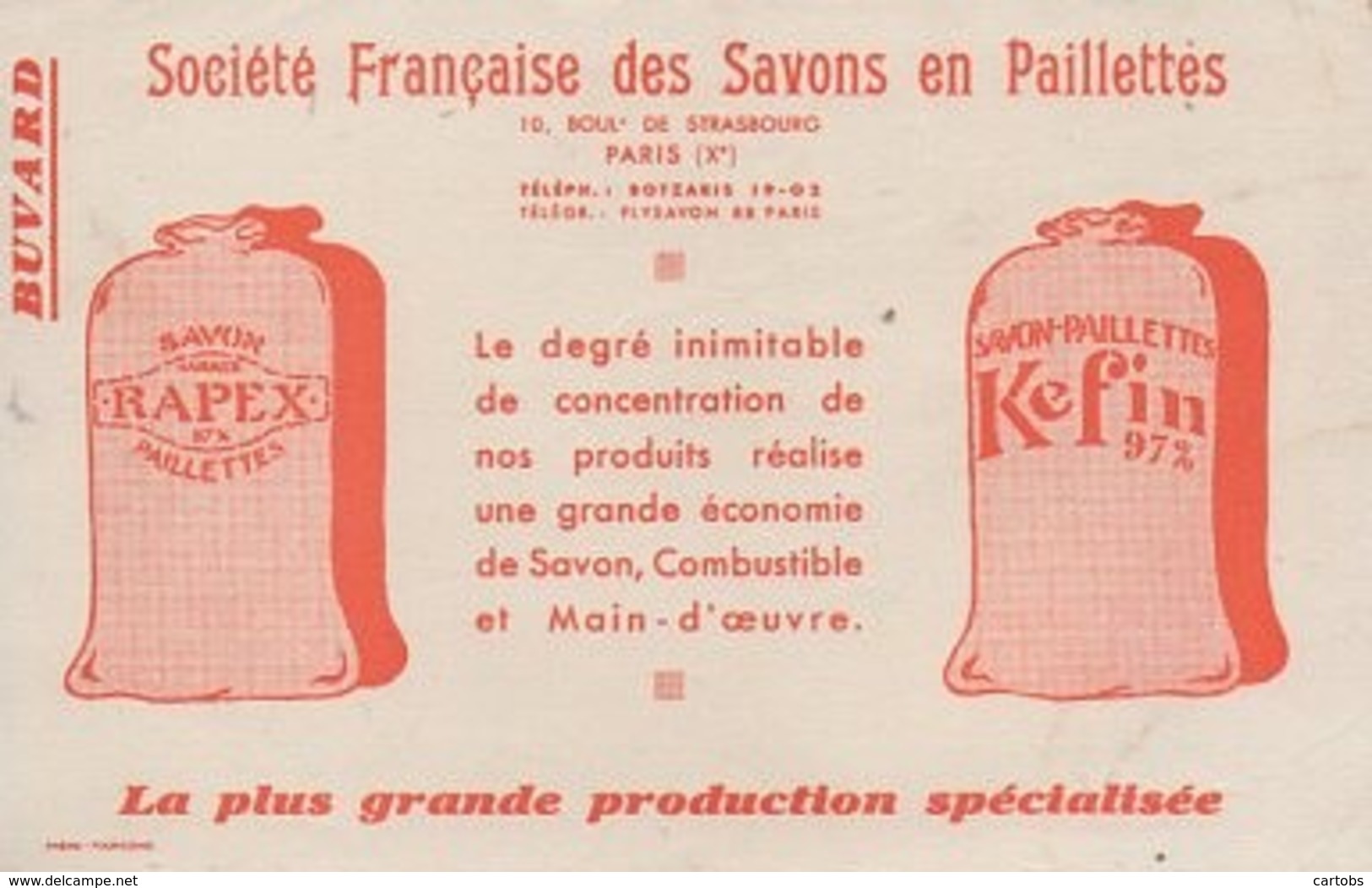 Société Française Des Savons En Paillettes - Produits Ménagers