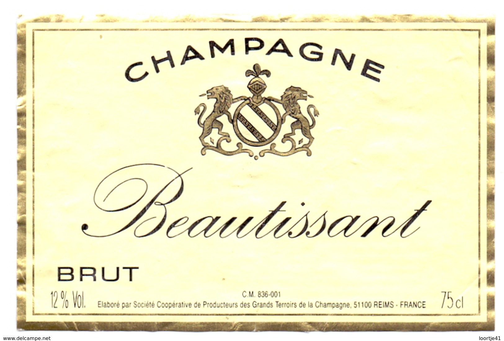 Etiket Etiquette - Vin - Wijn - Champagne Beautissant - Champagner