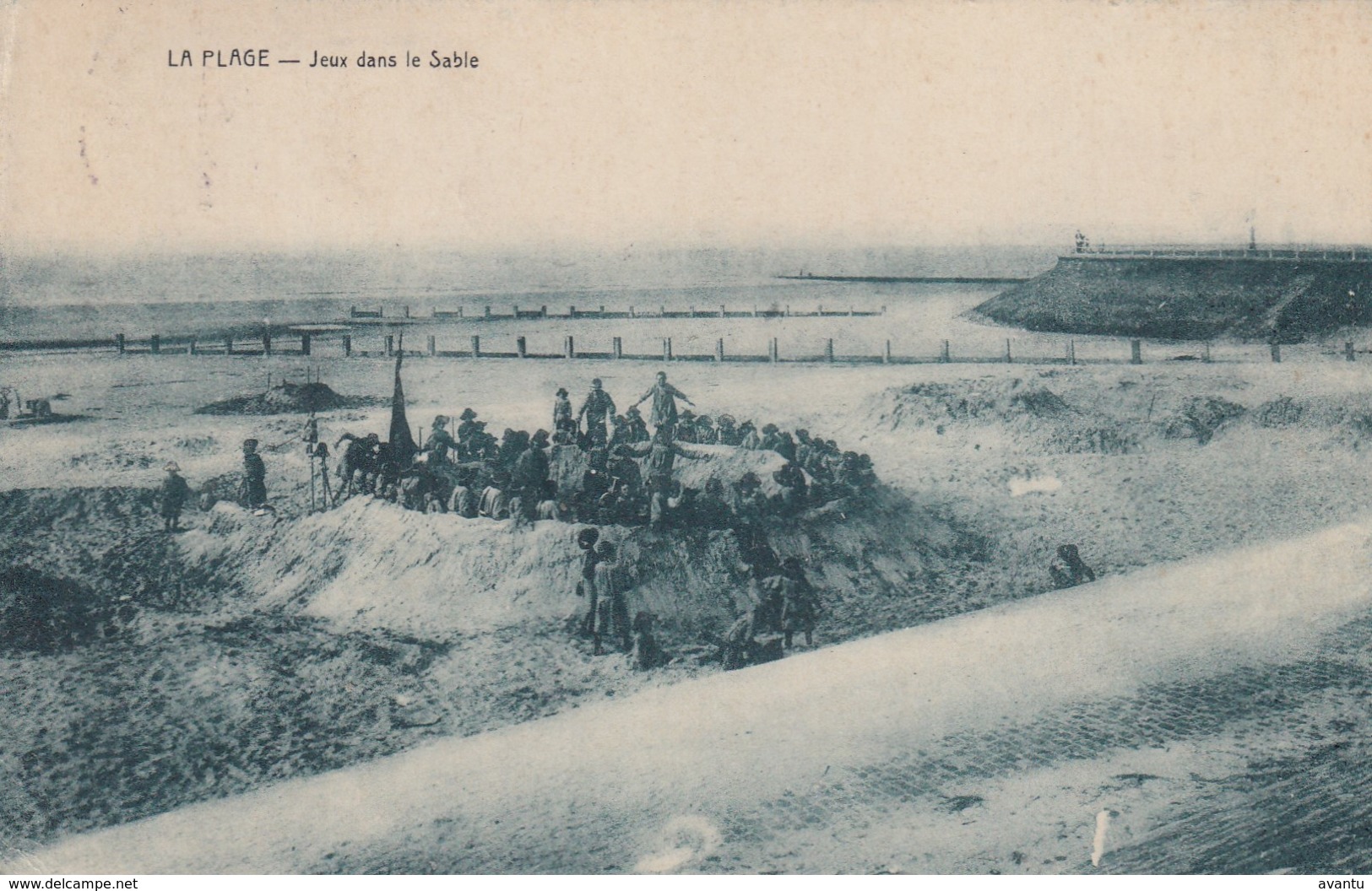 BLANKENBERGE / ZANDSPELEN / JEUX DE SABLE / STEMPEL BLANKENBERGE 1927 - Blankenberge