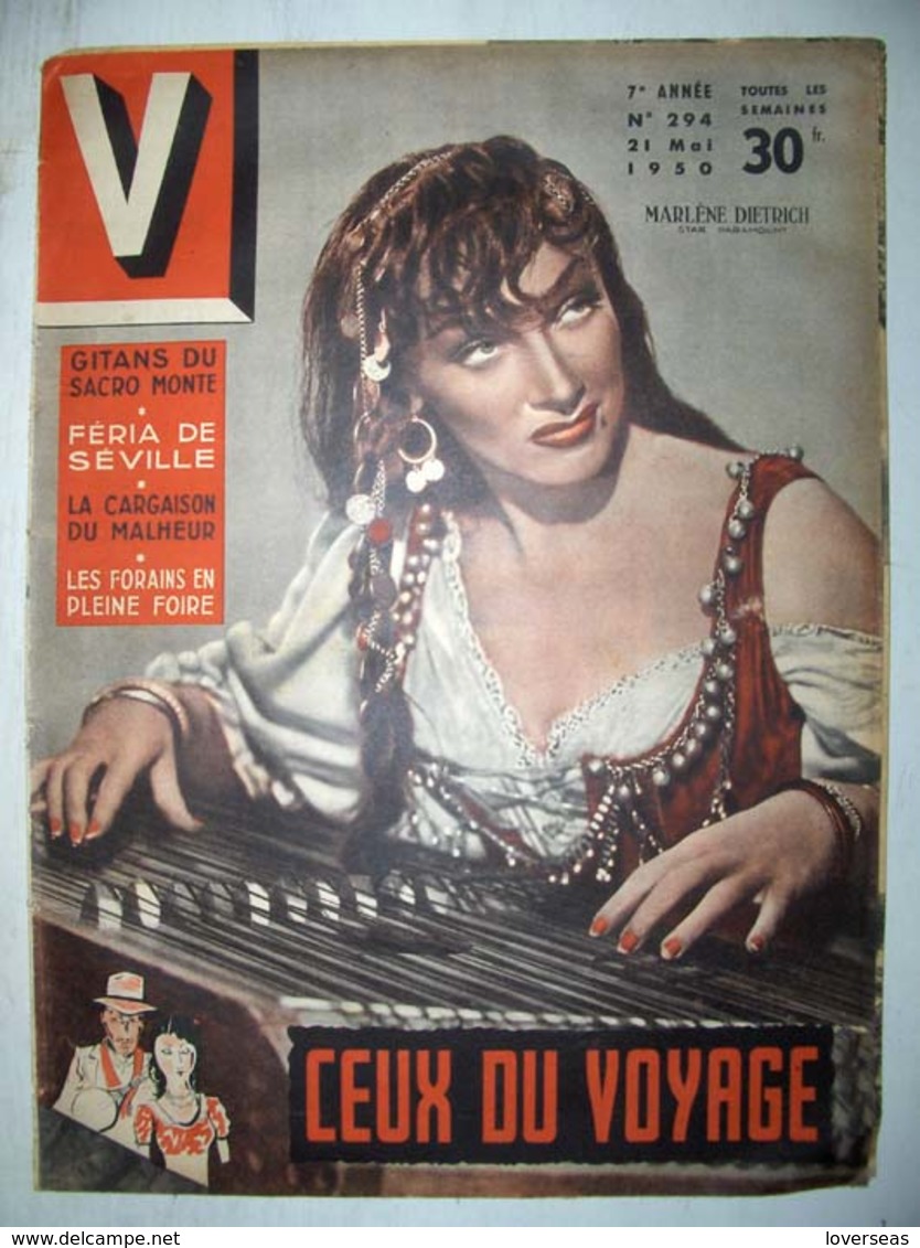Japanese Magazine EIGA NO TOMO 4.1940 + V # 294 - 21.5.1950 Marlene Dietrich - Bioscoop En Televisie