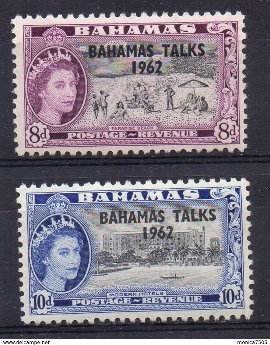 GRANDE-BRETAGNE BAHAMAS ( POSTE ) : Y&T  N°  170/171  TIMBRES  NEUFS  AVEC  TRACE  DE  CHARNIERE  . - 1859-1963 Colonia Britannica