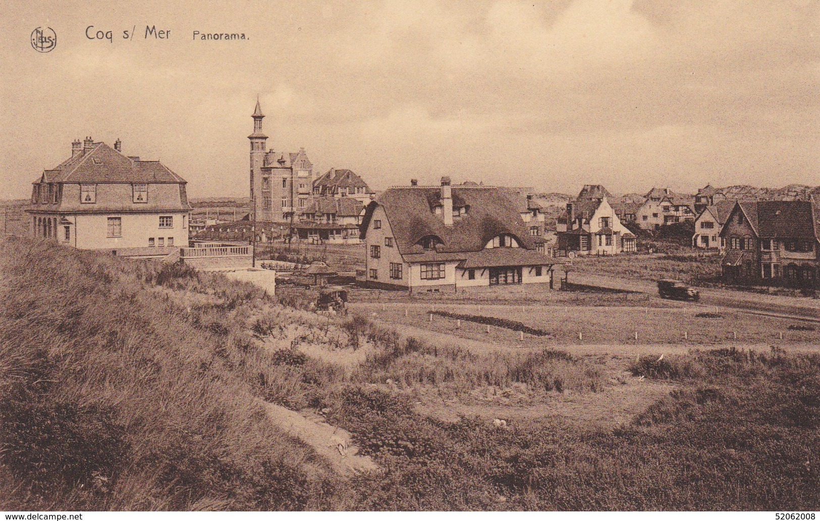 Coq-s-mer-De Haan/ Route Royale-Koninklijke Baan-Panorama + Ou - 1920 - De Haan