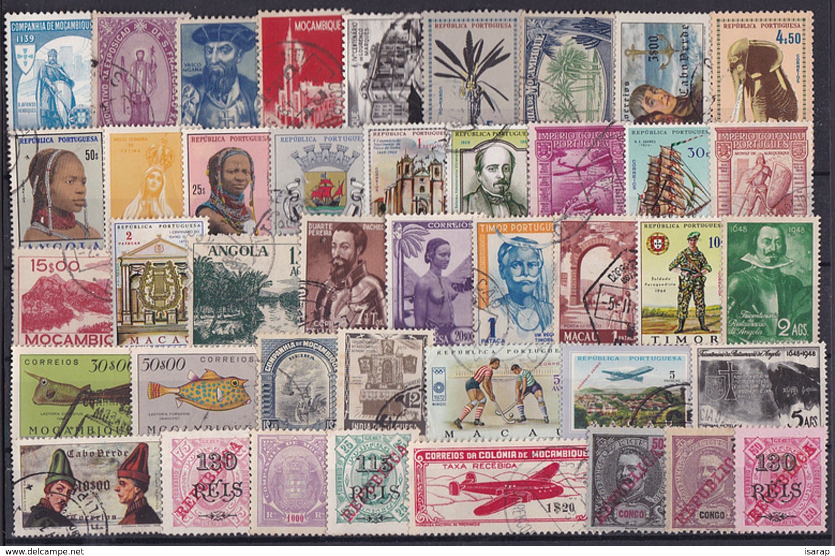 1000 Different Stamps From Portuguese Colonies - Vrac (min 1000 Timbres)