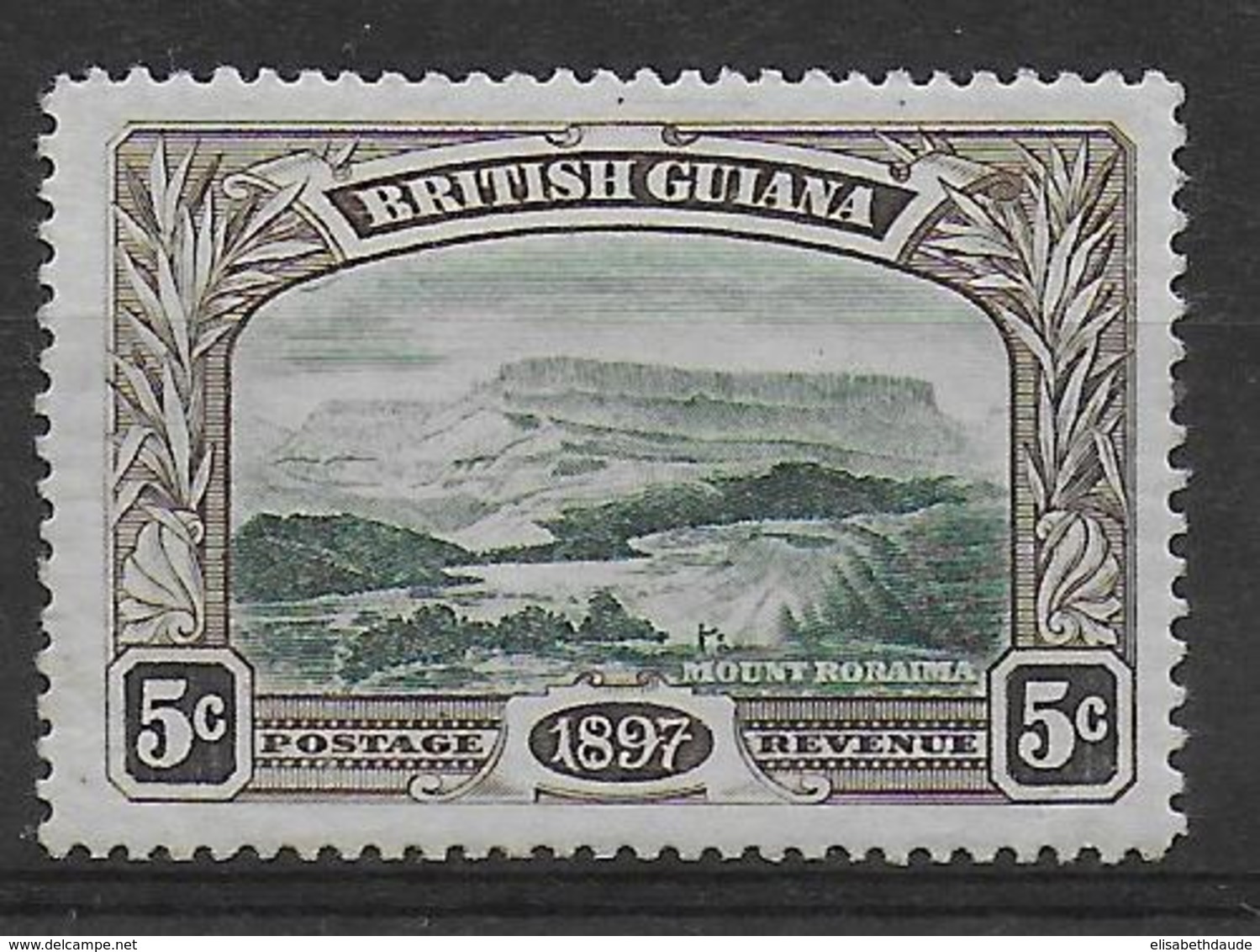 BRITISH GUIANA - 1898 - YVERT N°90 * MH - COTE = 50 EUR. - Britisch-Guayana (...-1966)