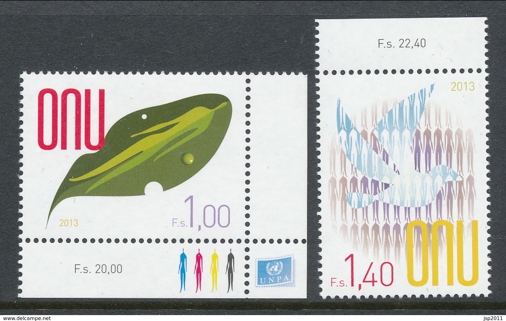 UN Geneva 2013. Michel # 807-808, MNH ** - Unused Stamps