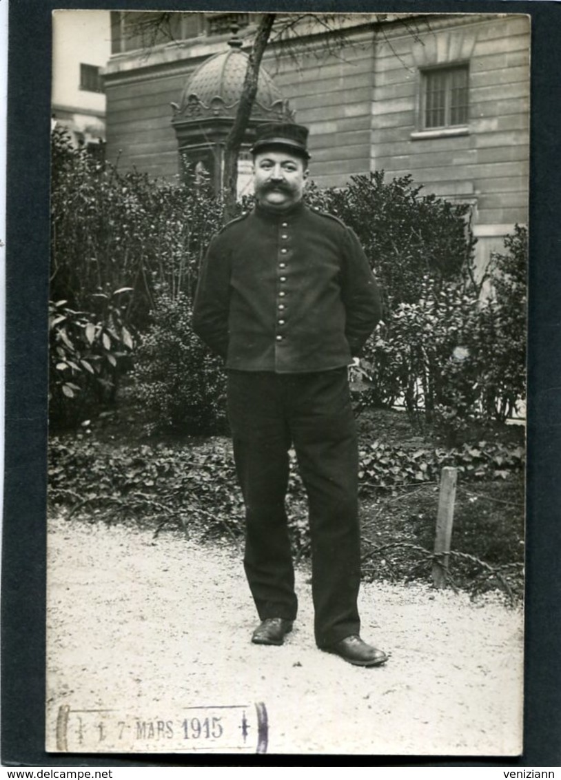 Carte Photo - Militaire - Personnages