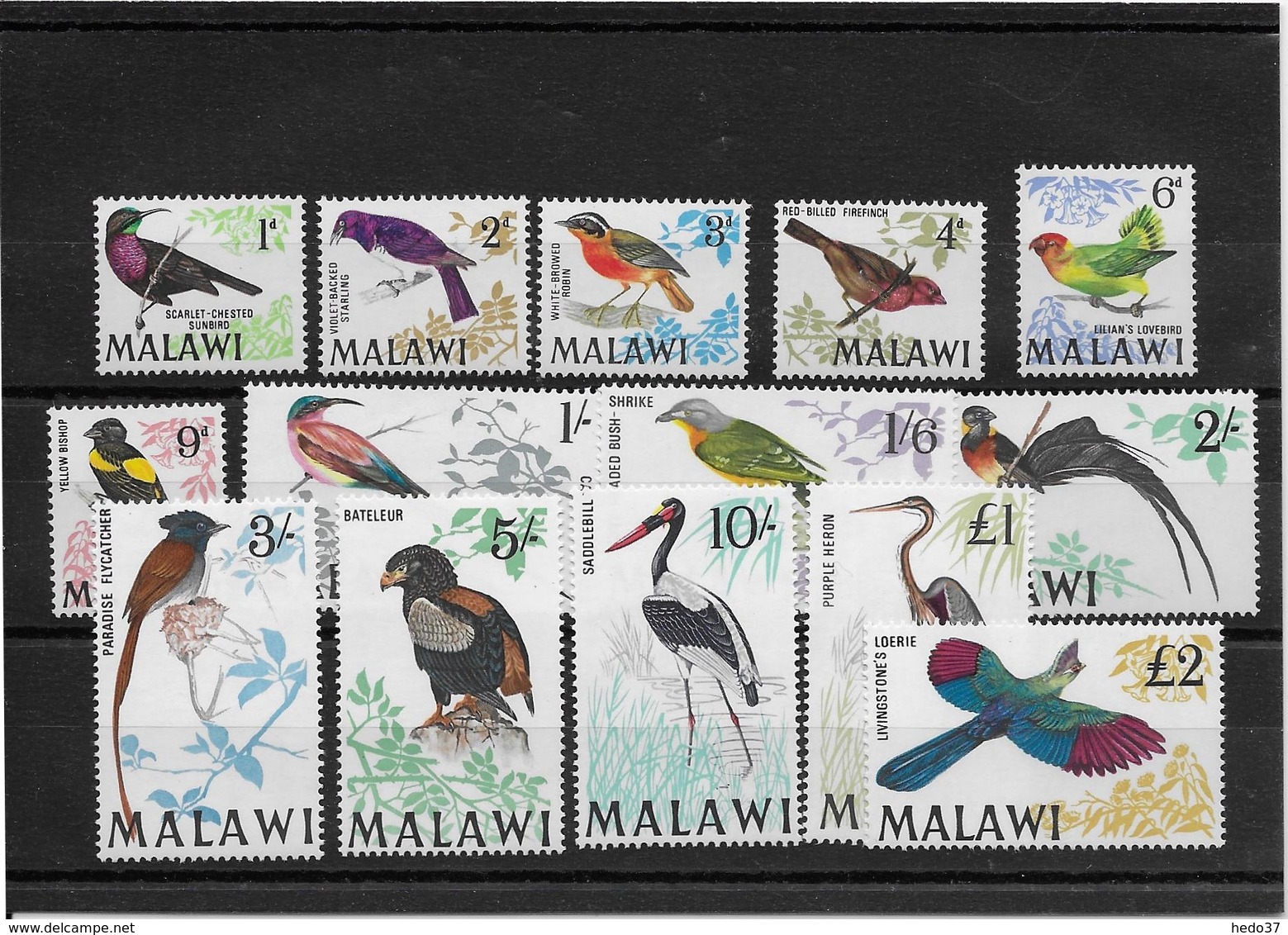 Malawi N°92/105 - Oiseaux - Neufs ** Sans Charnière - TB - Malawi (1964-...)