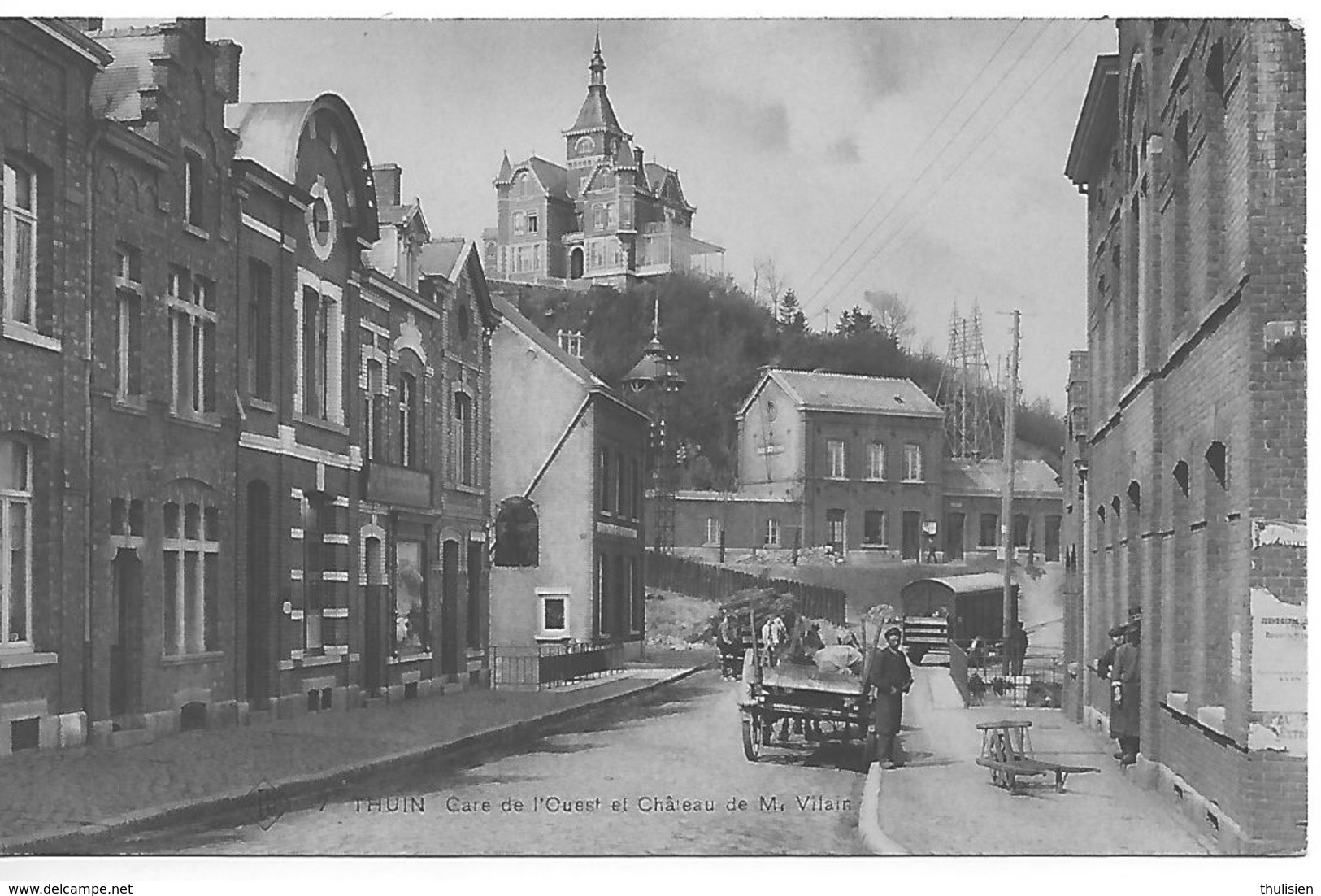 Thuin  Gare De L'ouest  Animée  Top Carte - Thuin