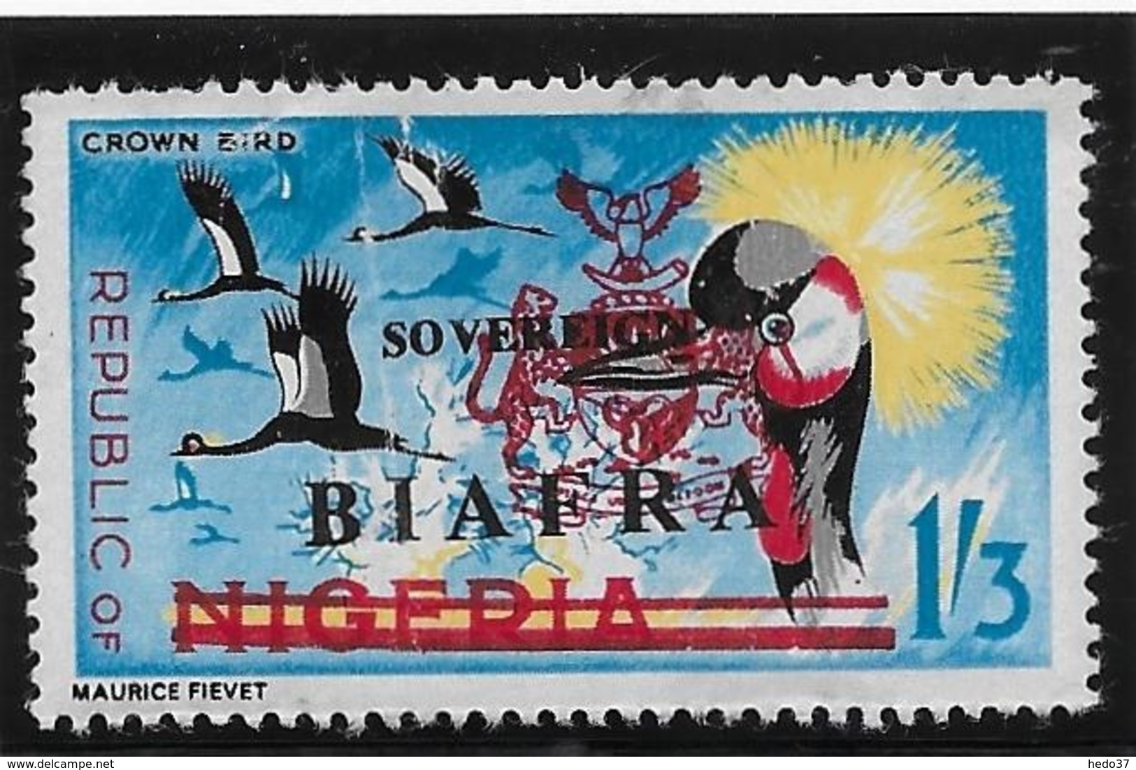 Nigéria Biaffra N°17 - Oiseaux - Neufs ** Sans Charnière - Pli B/TB - Nigeria (1961-...)