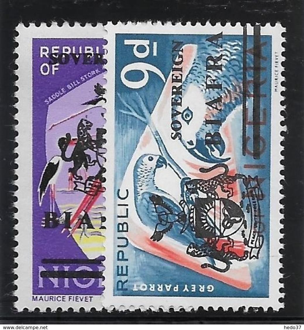 Nigéria Biaffra N°14/15 - Oiseaux - Neufs ** Sans Charnière - N°14 Gomme B/TB - Nigeria (1961-...)