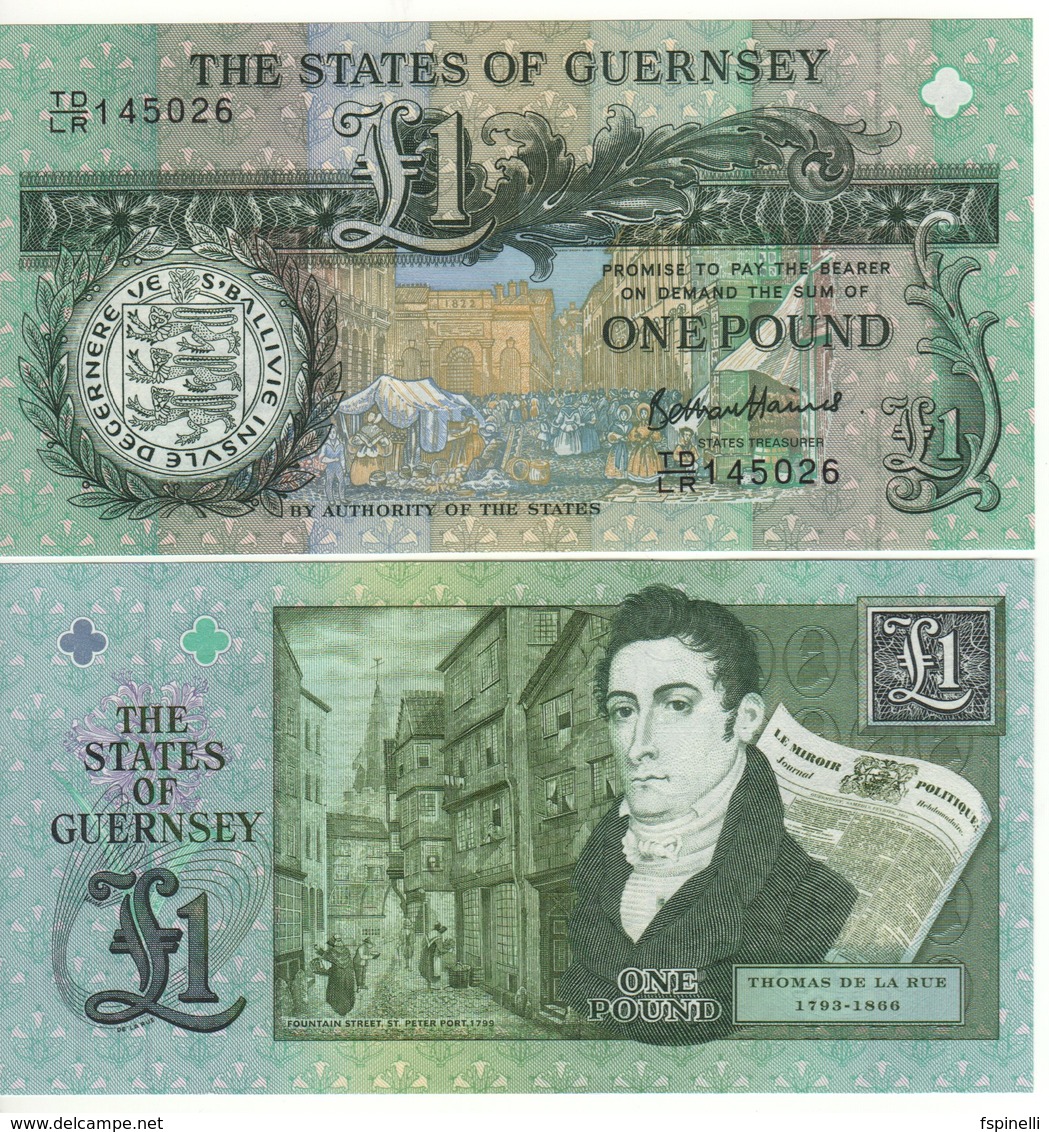 GUERNSEY    £ 1  (Commemorative Issue  Thomas De La Rue  2013)  P62 - Guernsey