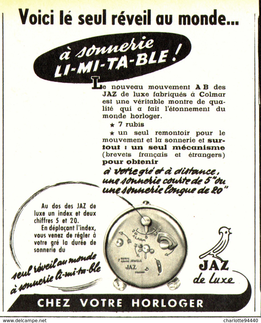 PUB  REVEIL  " JAZ  "  1952 ( 1 ) - Altri & Non Classificati