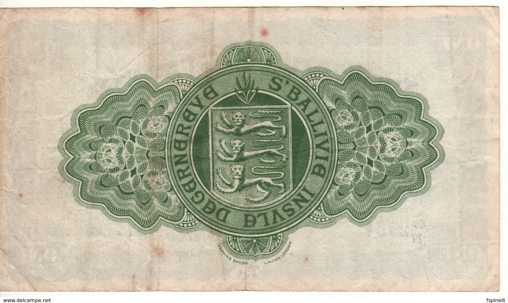 GUERNSEY    £ 1   Early Type    P43c  Dated 1.7.1966 - Guernsey