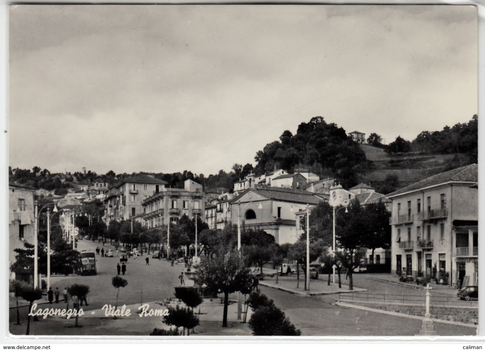 LAGONEGRO POTENZA VIALE ROMA - CARTOLINA SPEDITA NEL 1961 - Altri & Non Classificati