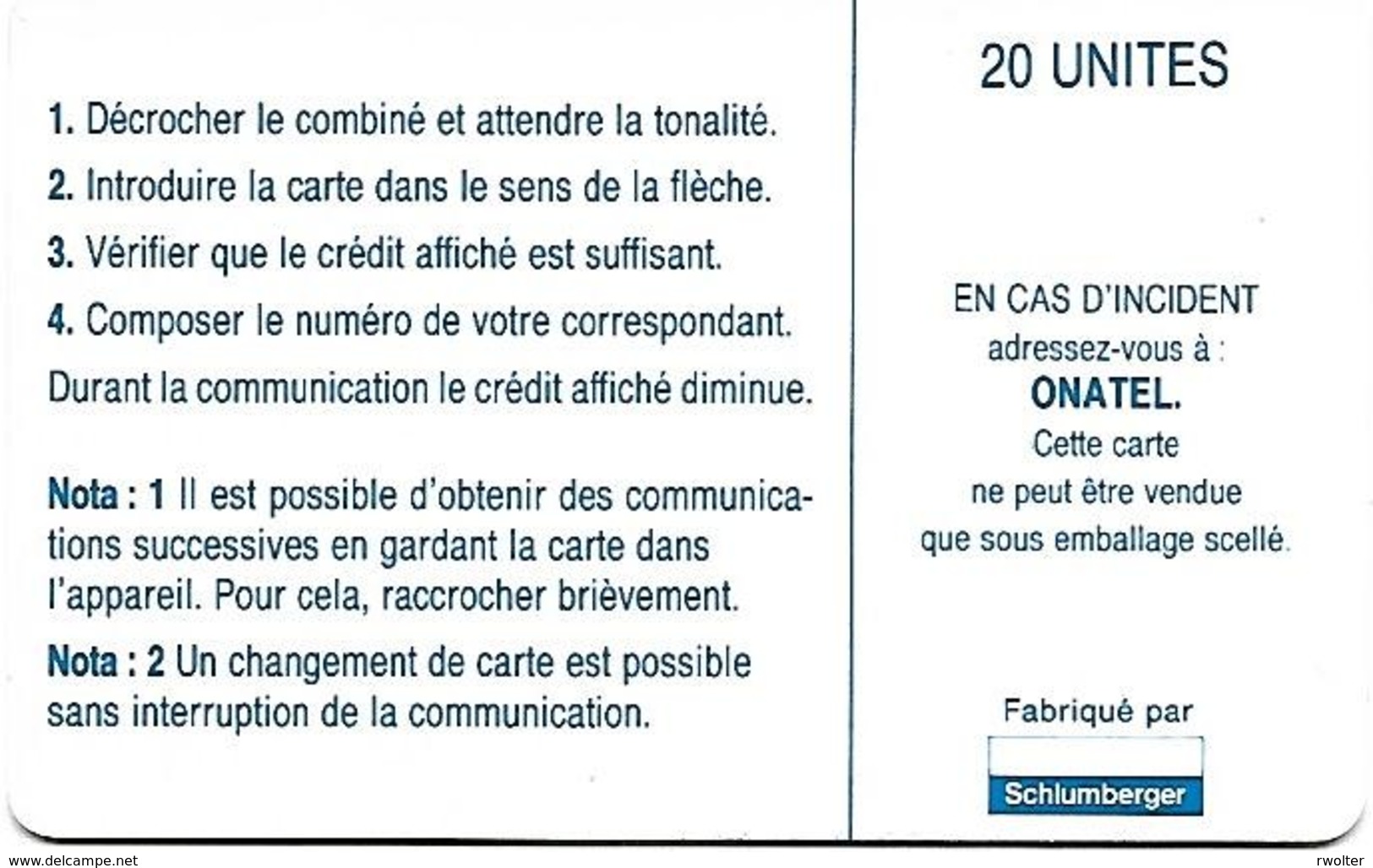 @+ Burfina Faso - ONATEL 20U - Sans Puce Ni Numero De Serie - Burkina Faso