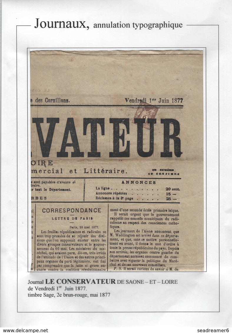France Journaux N°83 Oblitéré Sur Journal Complet  "l'indicateur" 19 Mars 1896 Superbe - Zeitungsmarken (Streifbänder)