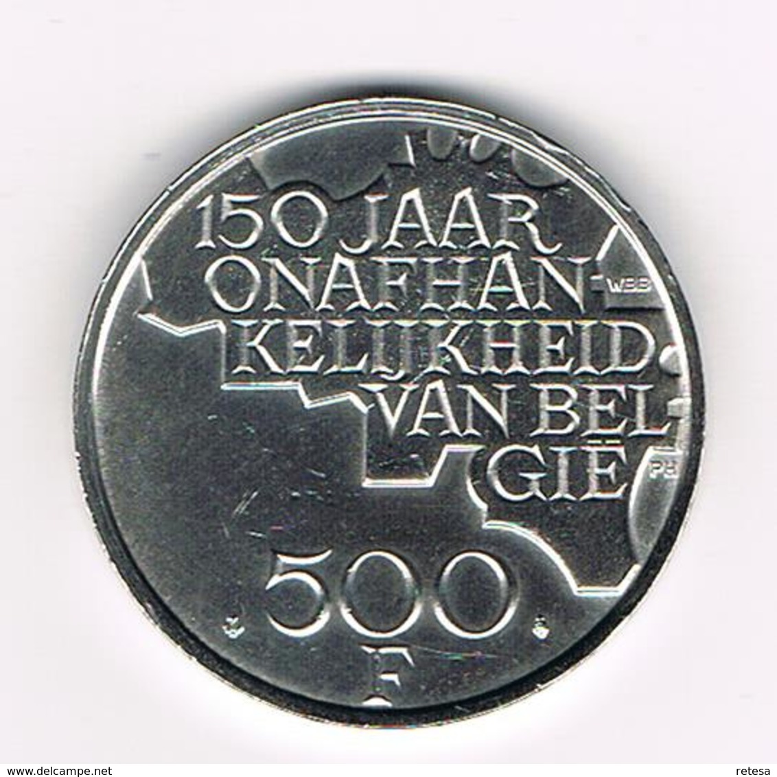 BOUDEWIJN  500 FRANK  150 JAAR  ONAFHANKELIJKHEID  1980 VL - 500 Francs