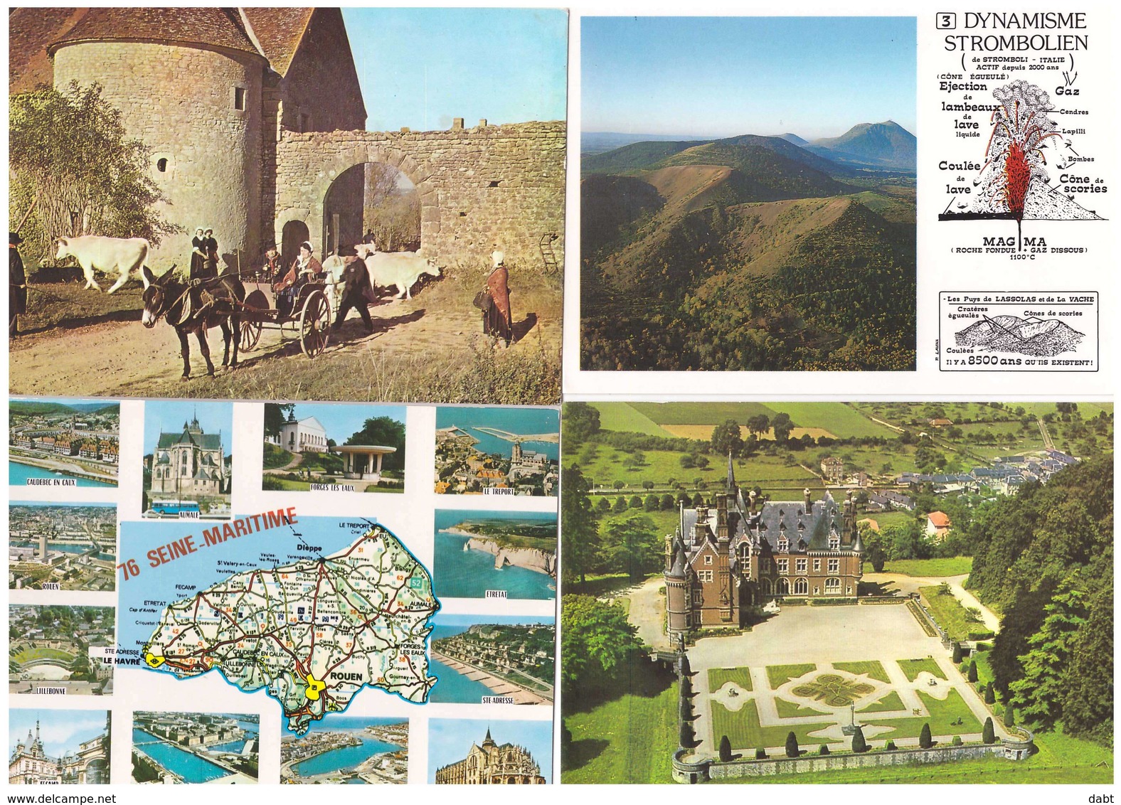 lot 1135 cartes postales , cartes scannées incluses