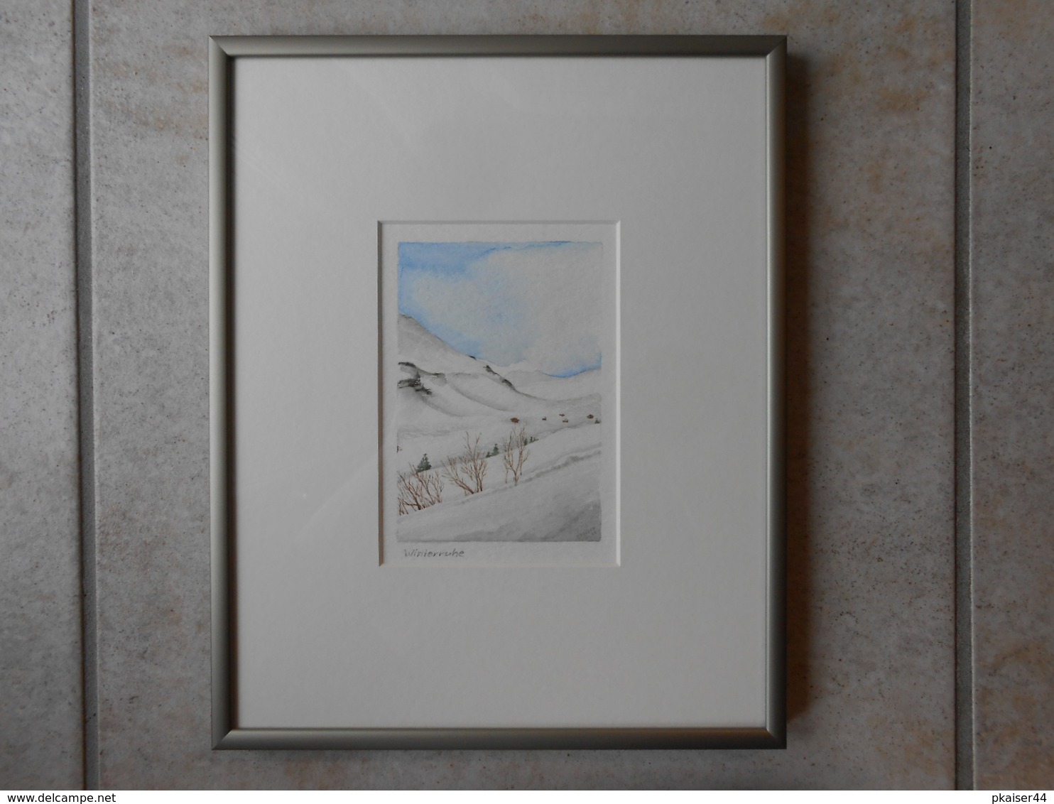 Aquarell CH "WINTERRUHE" GR - 350 € - (R) - Acquarelli