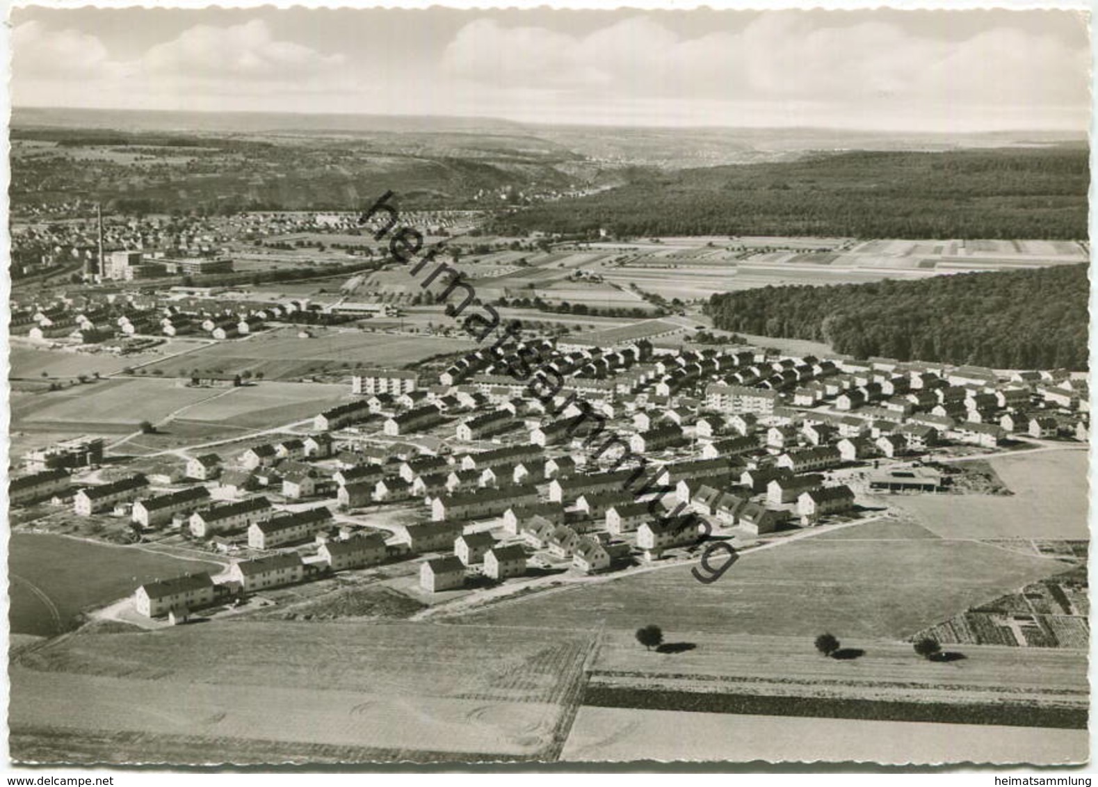 Bietigheim-Bissingen - Buch - Luftaufnahme - Foto-AK Grossformat 60er Jahre - Verlag Schildbach Bietigheim - Bietigheim-Bissingen