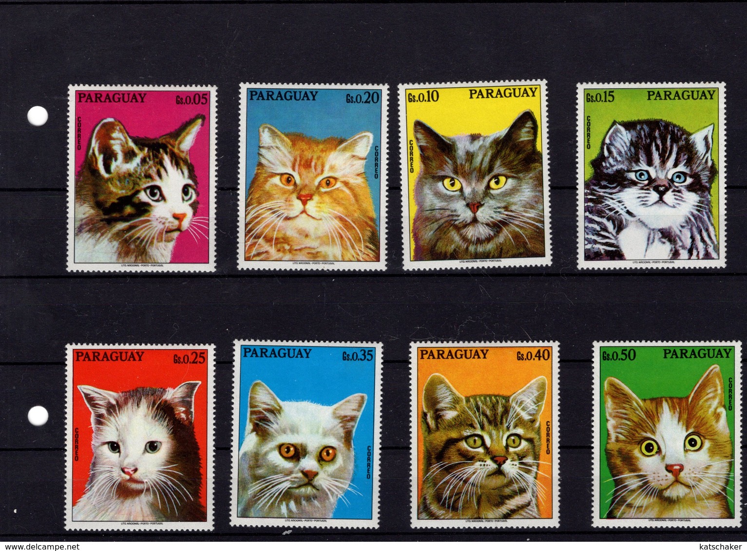 673709017 PARAGUAY 1976 POSTFRIS MINT NEVER HINGED POSTFRISCH EINWANDFREI SCOTT 1635A 1635H VARIOUS CATS - Paraguay