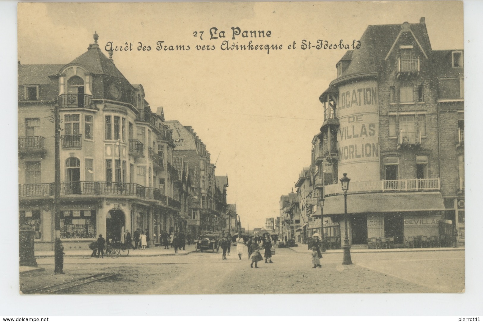 BELGIQUE - DE PANNE - LA PANNE - Arrêt Des Tramways Vers Adinkerque Et St Idesbald - De Panne