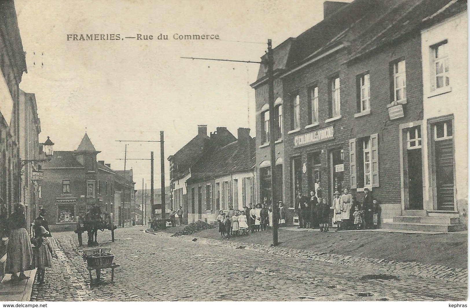 FRAMERIES : Rue Du Commerce - Cachet De La Poste 1924 - Frameries