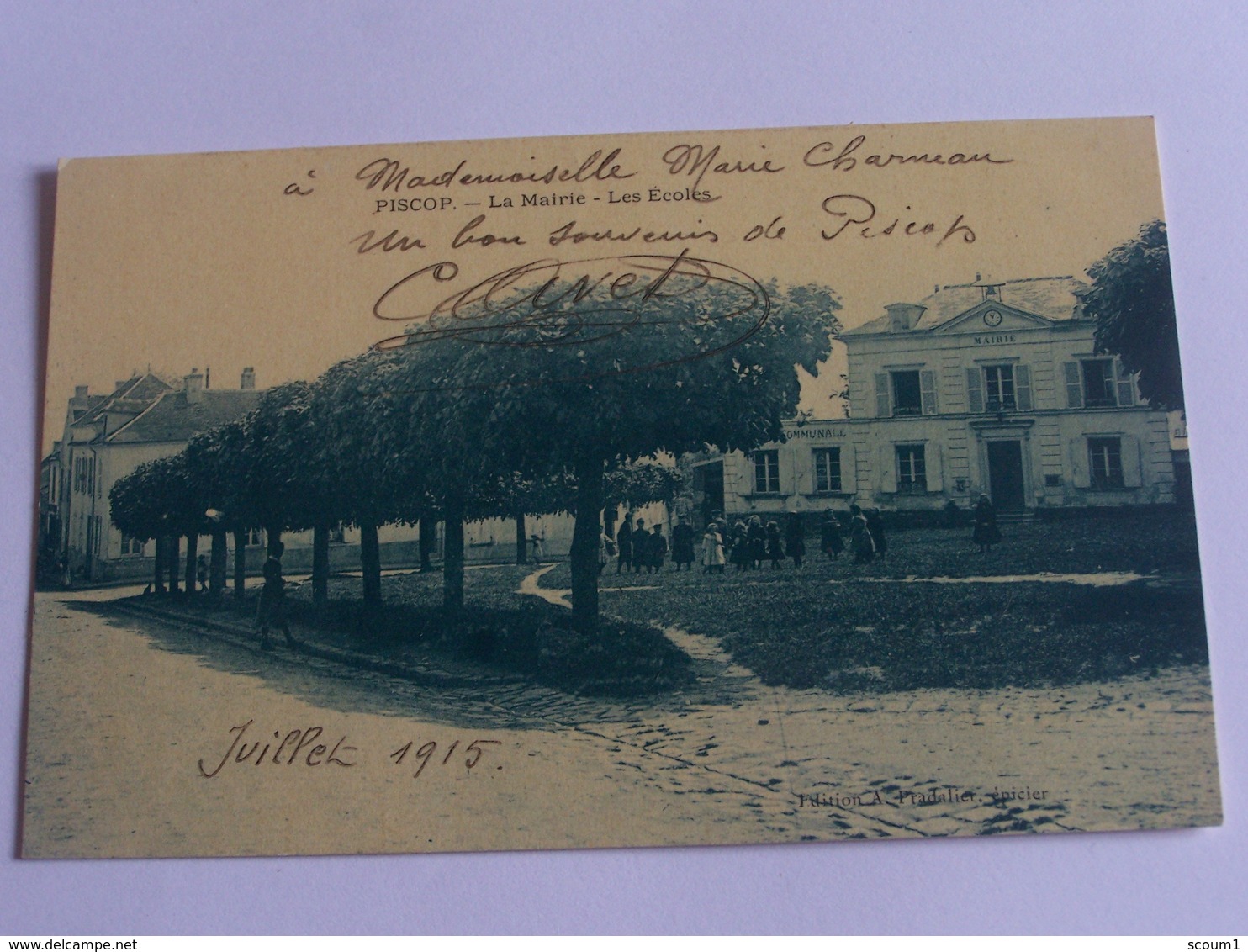 Piscop - La Mairie - Les écoles - 1915 - Pontcelles