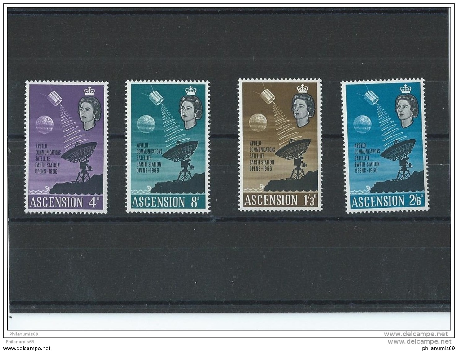 ASCENSION 1966 - YT N° 105/108 NEUF SANS CHARNIERE ** (MNH) GOMME D'ORIGINE LUXE - Ascension (Ile De L')