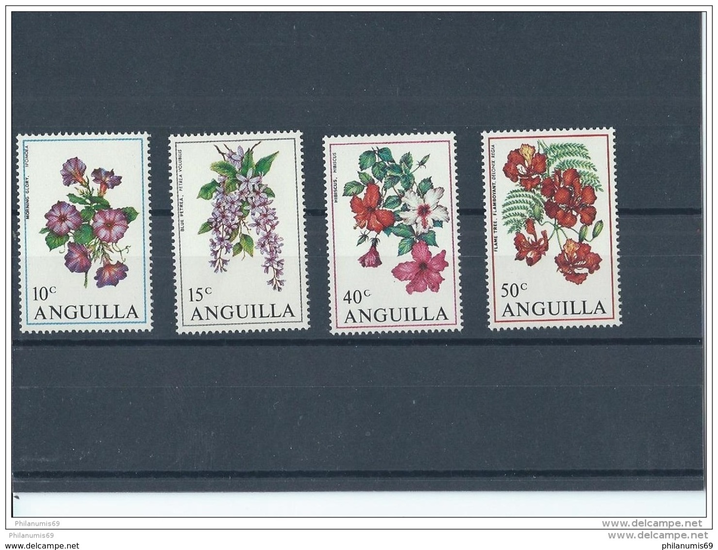 ANGUILLA 1970 - YT N° 56/59 NEUF SANS CHARNIERE ** (MNH) GOMME D'ORIGINE LUXE - Anguilla (1968-...)