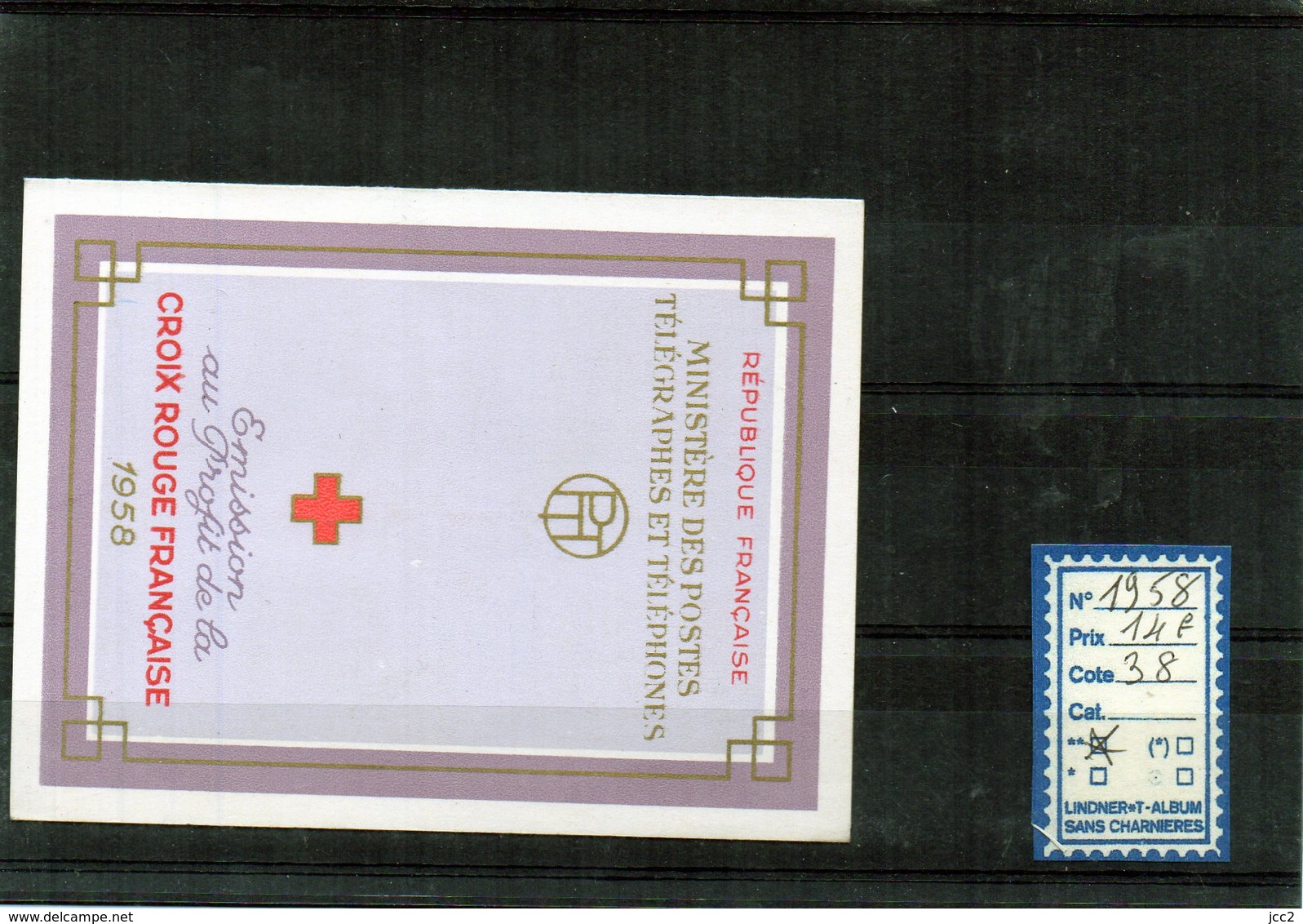 CARNET + ROUGE ** 1958 - Red Cross