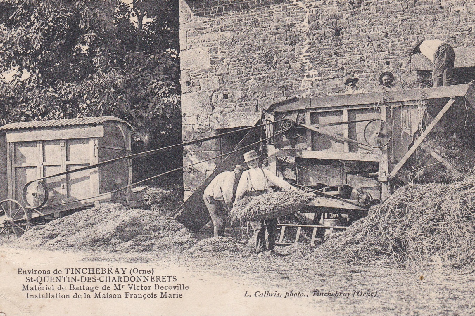 SAINT QUENTIN - Des - CHARDONNERETS -  AGRICULTURE  -  Matériel De Battage DECAUVILLE -  RARE - Autres & Non Classés