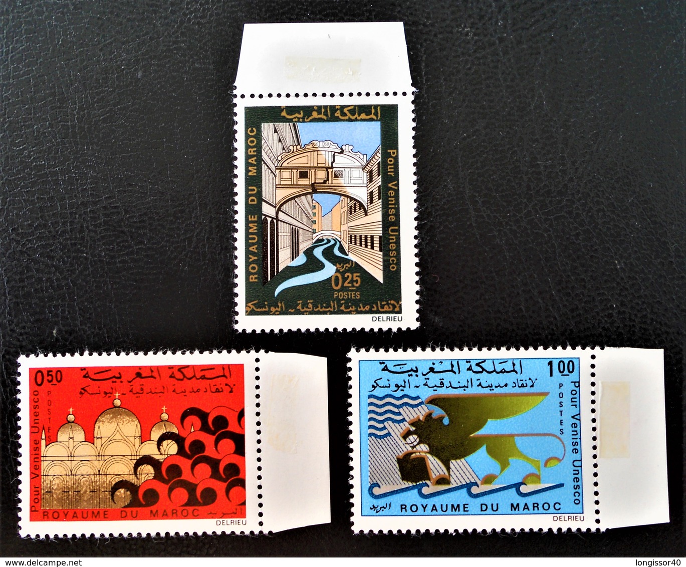 SAUVEGARDE DE VENISE 1972 - NEUFS ** - YT 631/33 - MI 697/99 - BORDS DE FEUILLES - Marokko (1956-...)