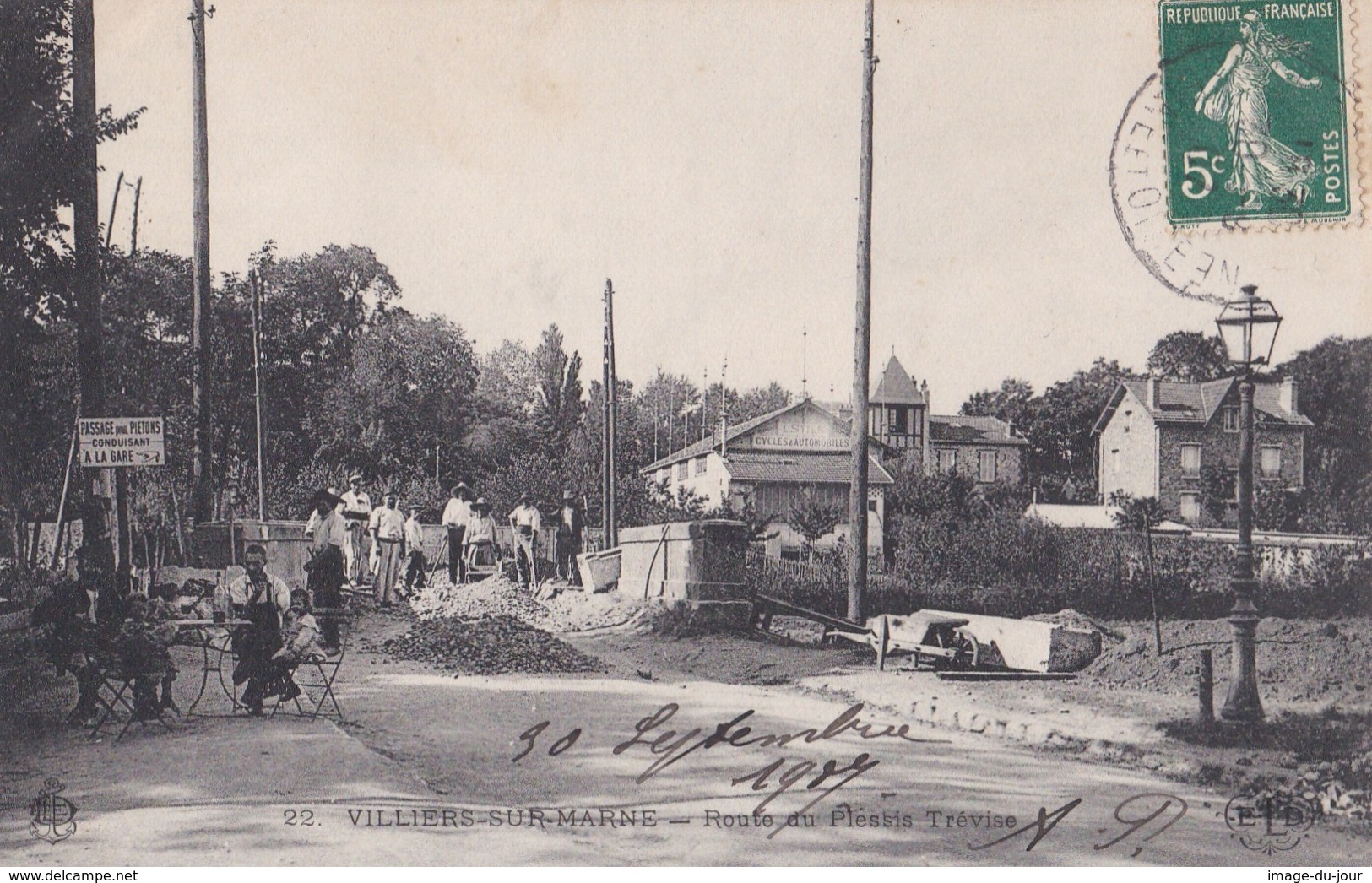 Villiers Sur Marne Route De Plessis Trévise ( Ouvriers Travaux Terrassement )   PRIX FIXE - Villiers Sur Marne