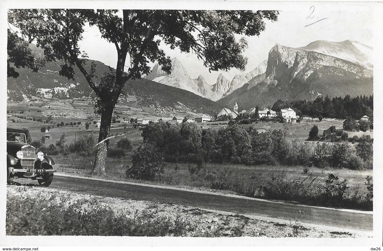 Lus-la-Croix-Haute (Drôme) - Ses Beaux Sites Sur La Route Des Alpes 1945, 201 Peugeot - Autres & Non Classés