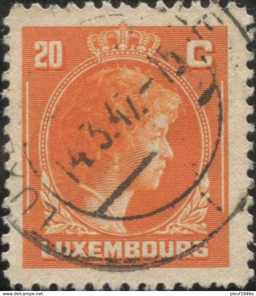 Pays : 286,04 (Luxembourg)  Yvert Et Tellier N° :   336 (o) - 1944 Charlotte Right-hand Side