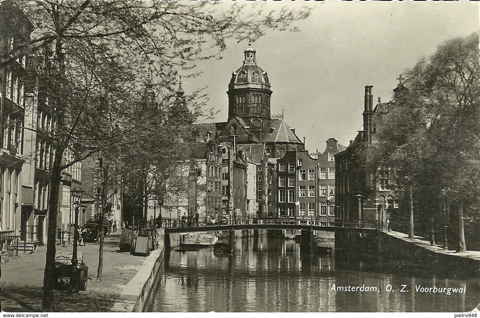 Amsterdam (Noord Holland, Paesi Bassi) O.Z. Voorburgwal - Amsterdam