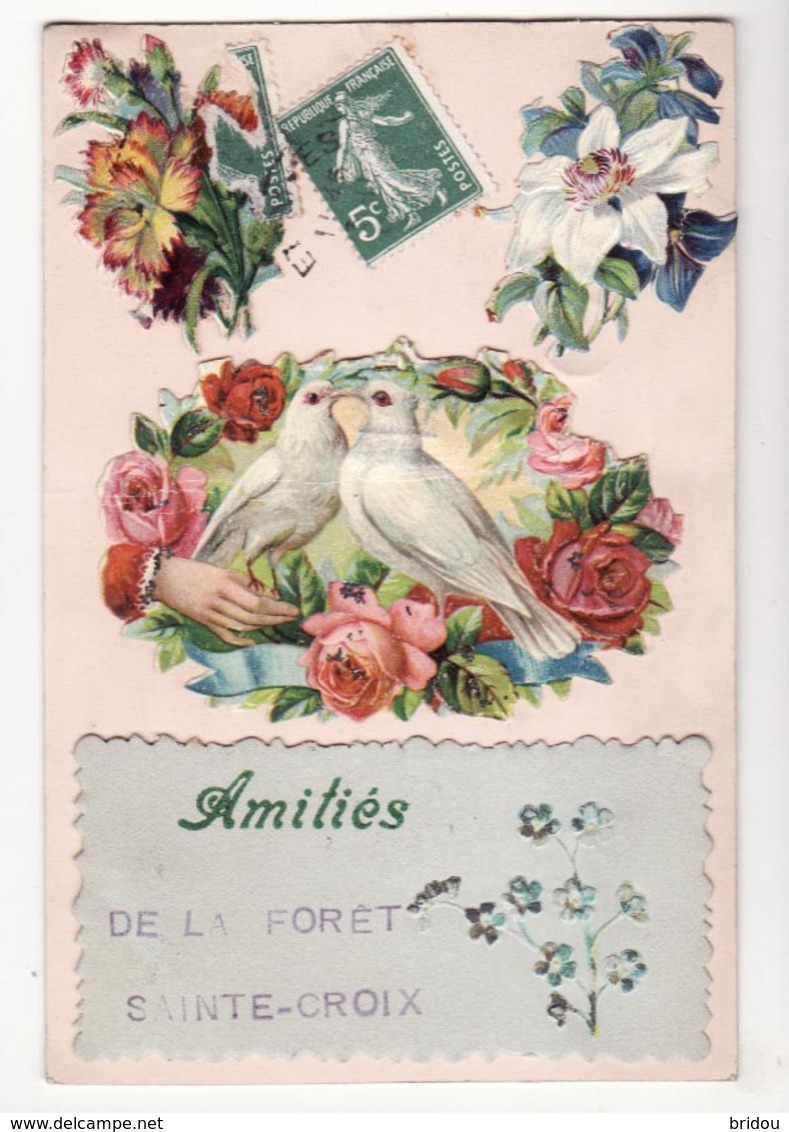 91  LA FORET SAINTE CROIX   Carte Souvenir    Cpa écrite - Autres & Non Classés