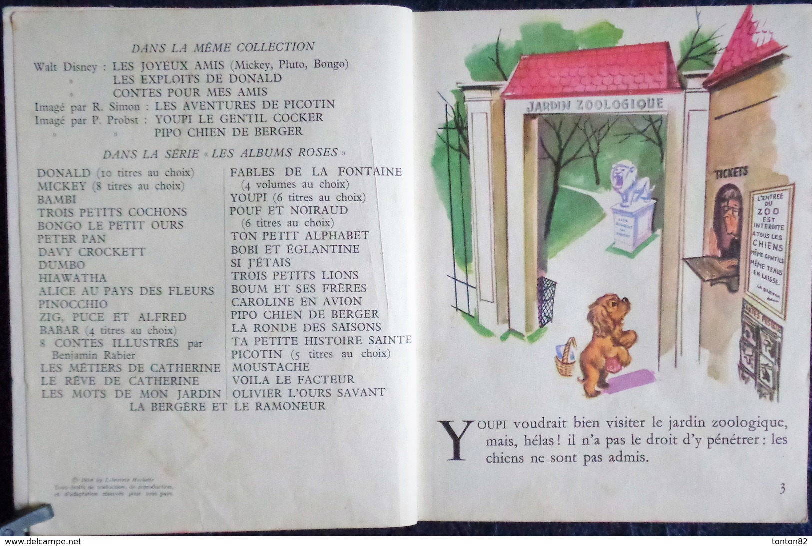 Les Grands Albums Roses( 2 Récits / 52 Pages ) - YOUPI Le Gentil Cocker - Pierre Probst - ( E.O. 1958 ) . - Other & Unclassified