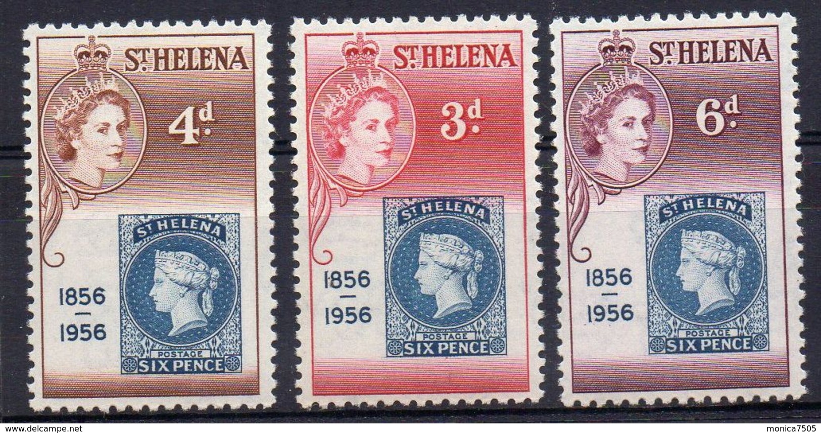 SAINTE-HELENE ( POSTE ) : Y&T  N° 135/137  TIMBRES  NEUFS  SANS  TRACE  DE  CHARNIERE  . - Sainte-Hélène