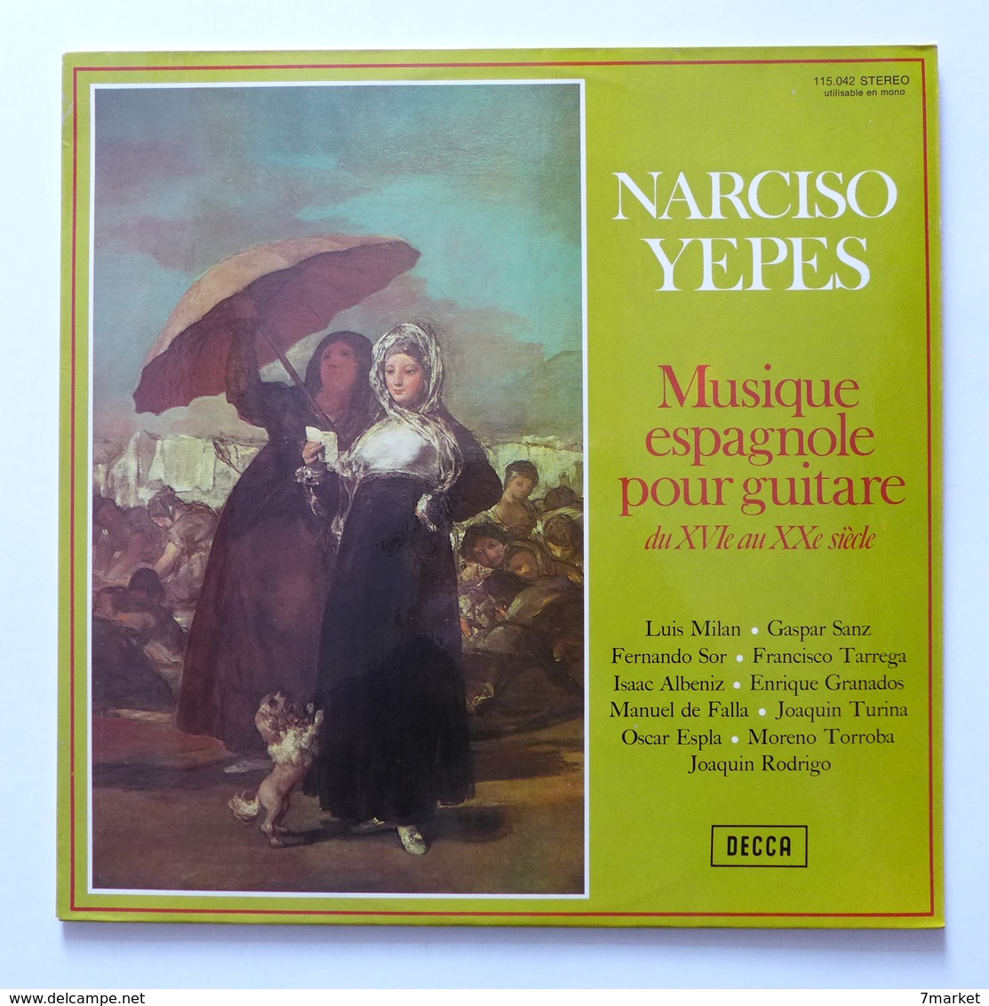 LP/ Narciso Yepes - Musique Espagnole Pour Guitare Du XVIe Au XXe Siècle - Classique