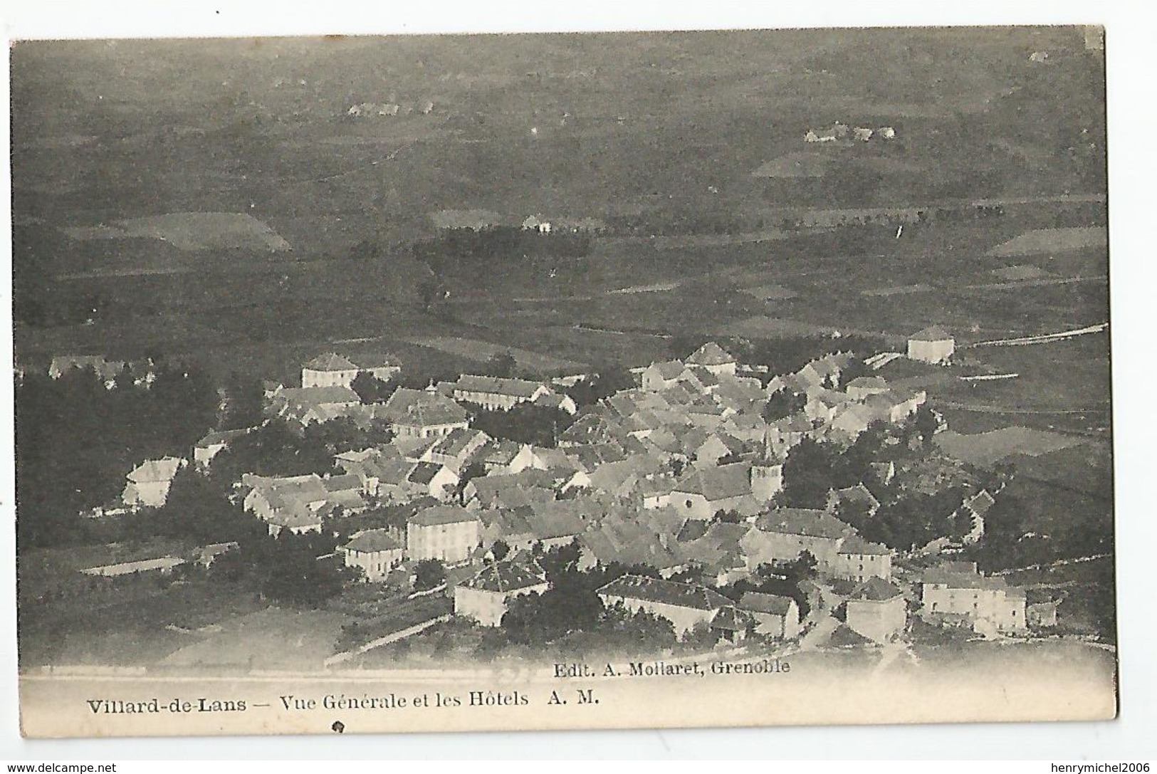 38 Isère - Villard De Lans Vue Générale Et Les Hotels Ed Mollaret Grenoble - Villard-de-Lans