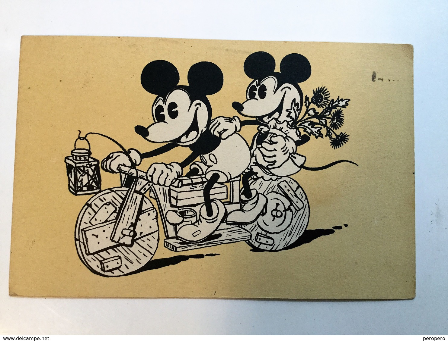 AK  WALT DISNEY  MICKEY MOUSE   MOTORCYCLE   MOTORRAD   BIKE   1936. - Disneyworld