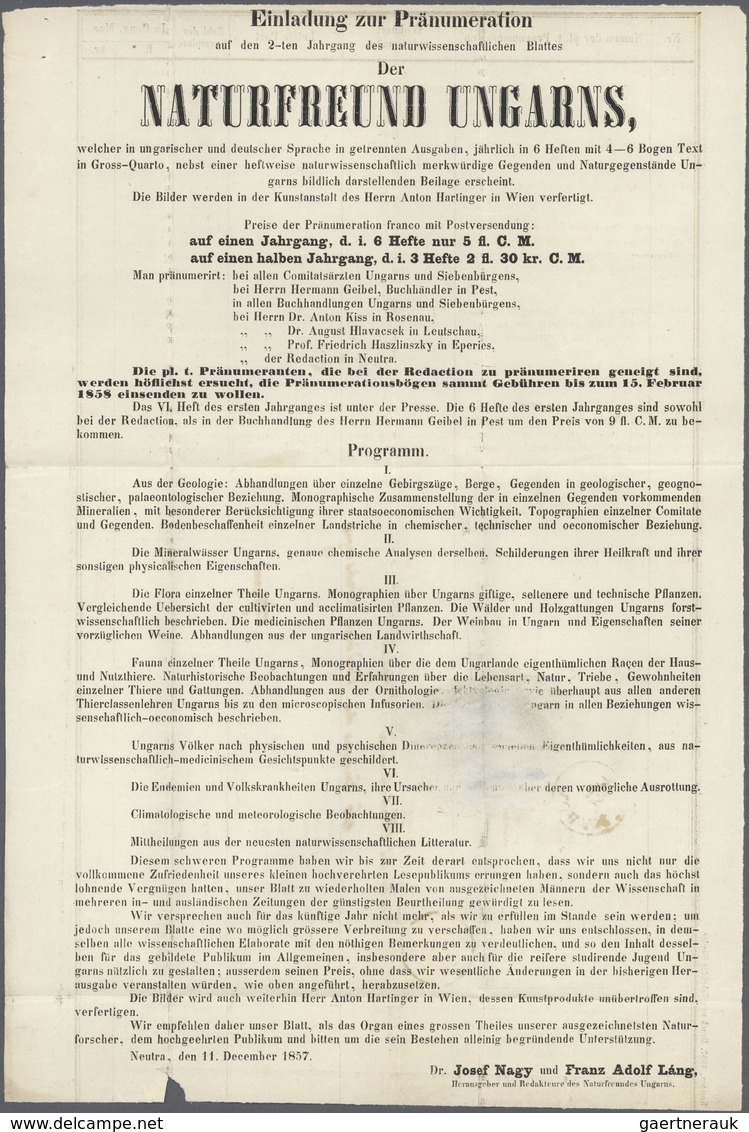 Österreich: 1850/54: 2 Kreuzer Tiefschwarz, Maschinenpapier Type III B, Diagonal Von Links Oben Nach - Autres & Non Classés