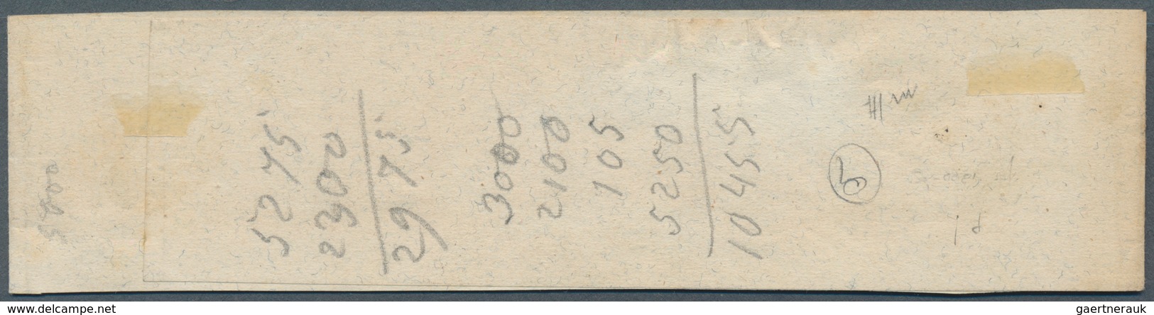 Österreich: 1858, (1,05 Kreuzer) Blau Zeitungsmarke, Type I, Mit Plattenfehler "Rinnendes Auge", All - Sonstige & Ohne Zuordnung