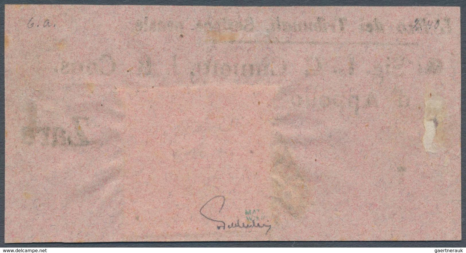 Österreich: 1859, (1,05 Kreuzer) Lila Zeitungsmarke, Type II, Unten Breitrandig, Sonst Allseits über - Sonstige & Ohne Zuordnung