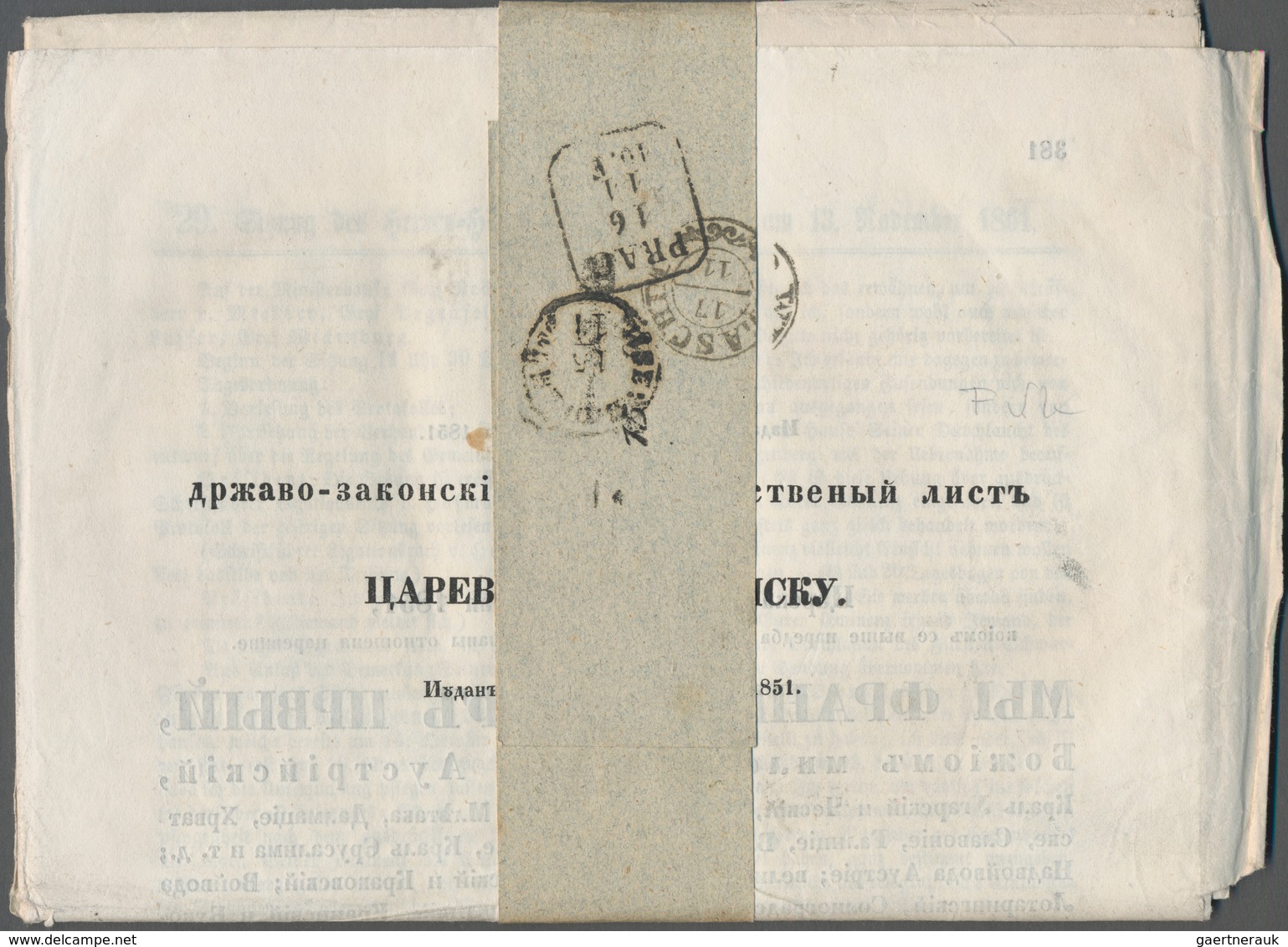 Österreich: 1861, (1,05 Kreuzer) Grauviolett Zeitungsmarke, Allseits Breitrandig, übergehend Entwert - Other & Unclassified