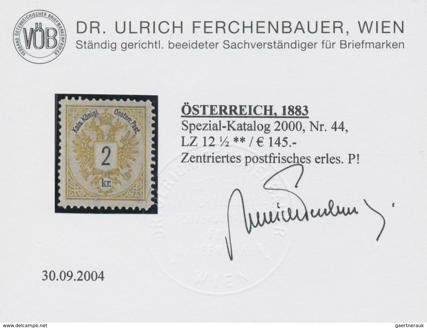 Österreich: 1883, Freimarken Doppeladler, 2 Kr. bis 10 Kr., vier Werte in Linienzähnung 12½, postfri